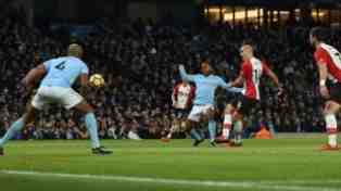 Raheem Sterling in action vs Southampton