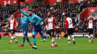 Olivier Giroud came off the bench to net a late equaliser for Arsenal at Southampton